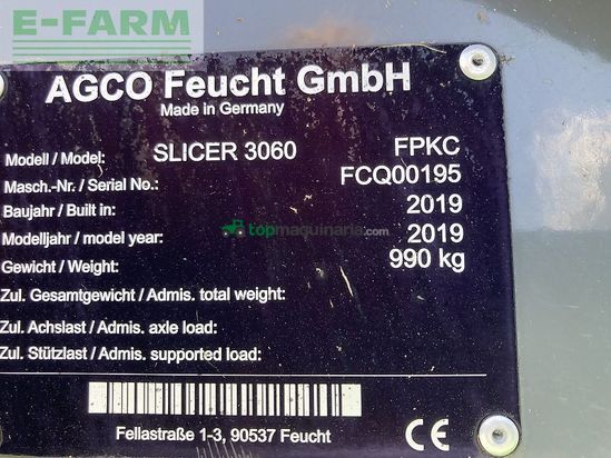 Cortacésped manual - Fendt - slicer 3060 fpkc