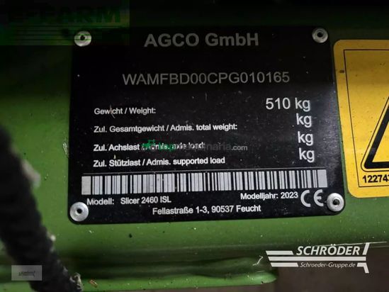 Cortacésped manual - Fendt - slicer 2460 isl