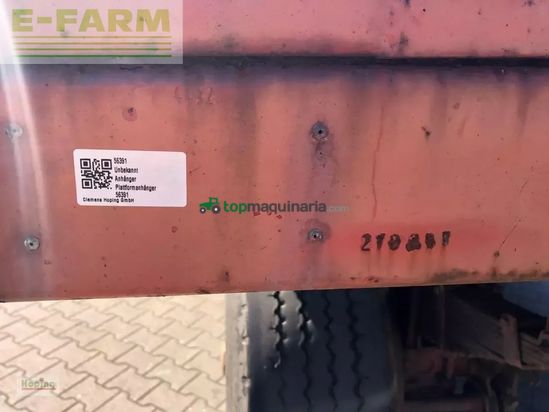 Remolqu agrícola -  - iwt lübeck plattformanhänger