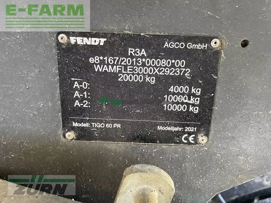 Cinta transportadora de forraje - Fendt - tigo 60 pr im kundenauftrag