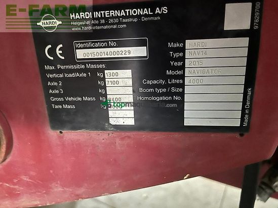 Atomizador -  - hardi navigator 4000