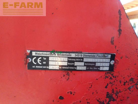 Minicargadora - Weidemann - 1015d/p ( 1.240kg ) 3 anbaugeräte!