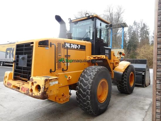 Minicargadora - Hyundai - hl740-7 mit hochkippschaufel u. volvo sw