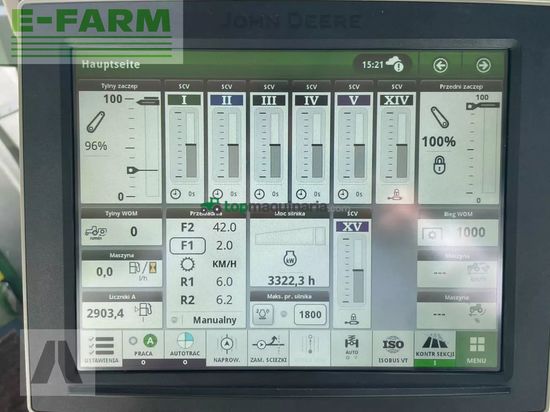 Tractor agrícola - John Deere - 8400 r 8400r mit zwillingsbereifung