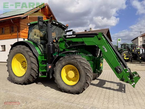 Tractor agrícola - John Deere - 6215 r mit frontlader