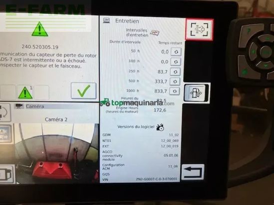 Cosechadora de Cereal - Massey Ferguson - ideal 7 pl