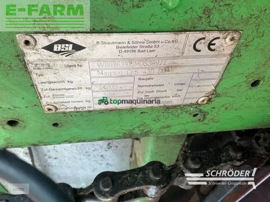 Remolqu agrícola - Strautmann - magnon cfs 430 do