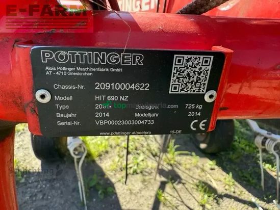 Henificador - Pöttinger - hit 690 nz