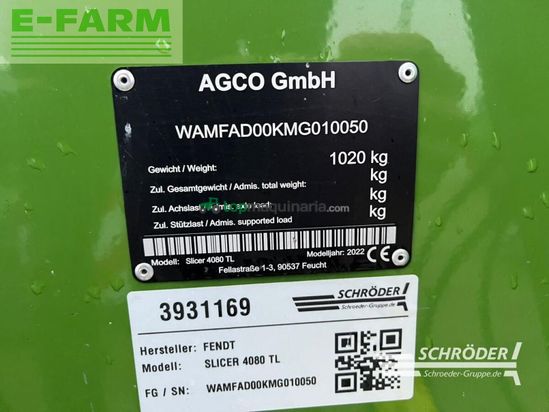 Cortacésped manual - Fendt - slicer 4080 tl