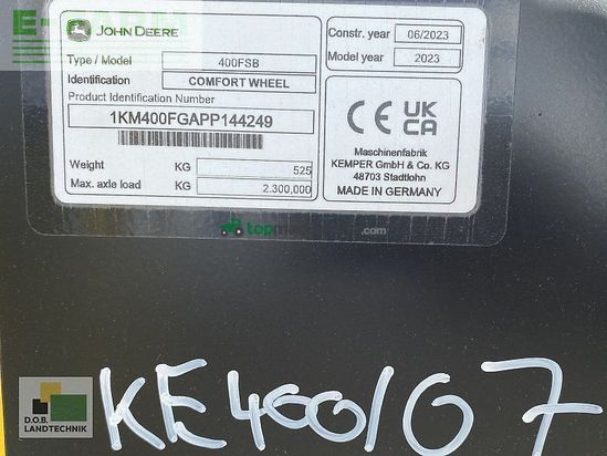 Cabezal - Kemper - 400f stalkbuster komfort zusatzfahrwerk jd 460 sb