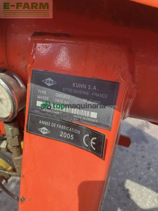 Cortacésped manual - Kuhn - gmd 802 lift control