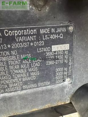 Tractor agrícola - Kubota - 5740