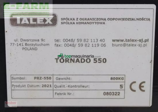 Henificador - Talex - tornado 550