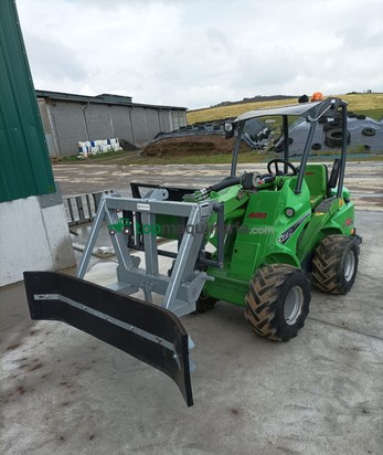 Cuchilla empujadora de goma para tractor y carretilla