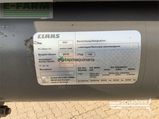 Remolqu agrícola - Claas - cargos 760