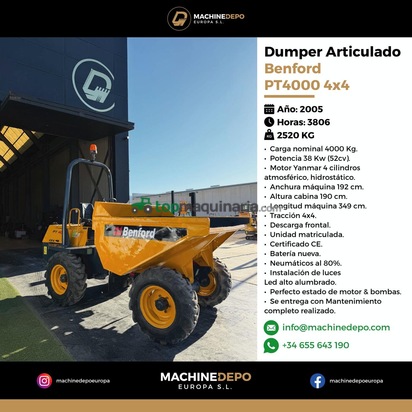 Dumper Benford PT 4000 4X4