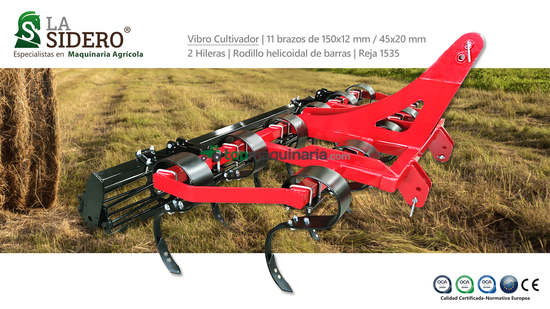 Vibrocultivador - La Sidero 11 brazos 