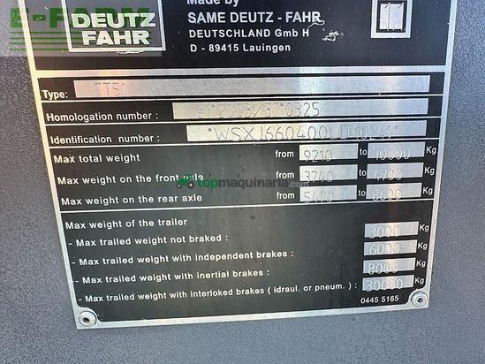 Tractor agrícola - Deutz-Fahr - agrotron m640