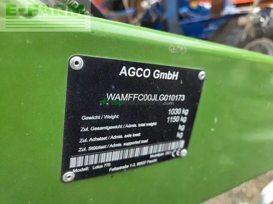 Henificador - Fendt - lotus 770