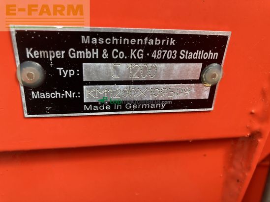 Cosechadora de Cereal - Kemper - champion 1200