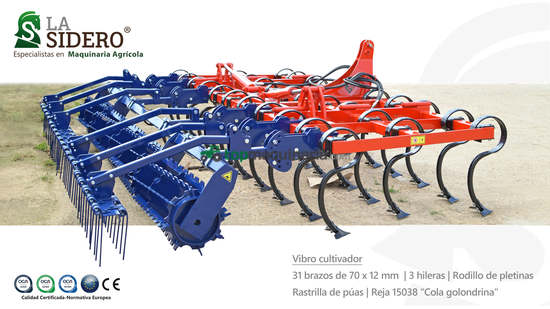 Vibrocultivador - La Sidero 31 brazos