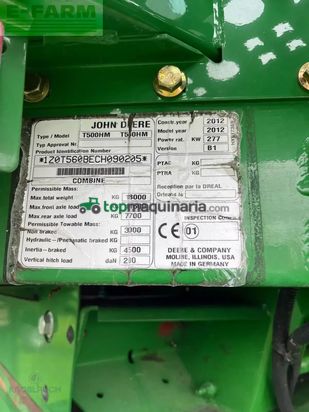 Cosechadora de Cereal - John Deere - t560 hillmaster