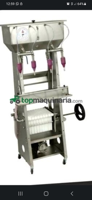 LLENADORA BOTELLAS SEMI AUTOMÁTICA CON BOMBA Y FILTRO DE 24 PLACAS