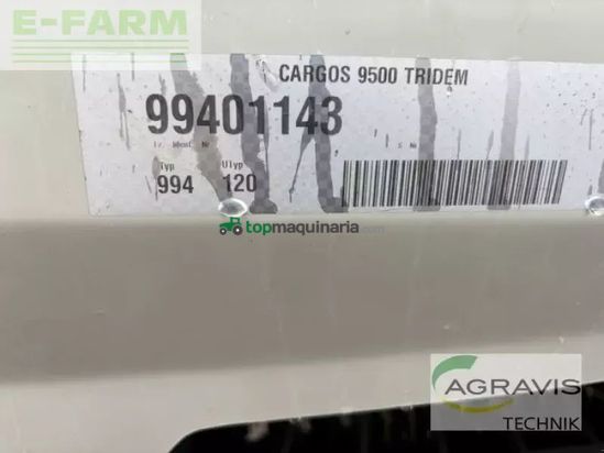 Remolqu agrícola - Claas - cargos 9500