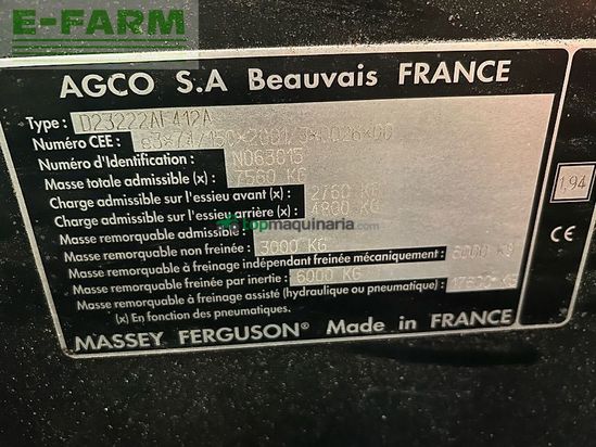 Tractor agrícola - Massey Ferguson - 5445