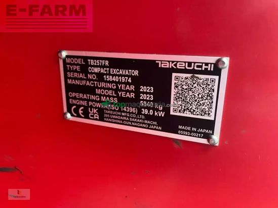 Excavadora - Takeuchi - tb 257 fr v1
