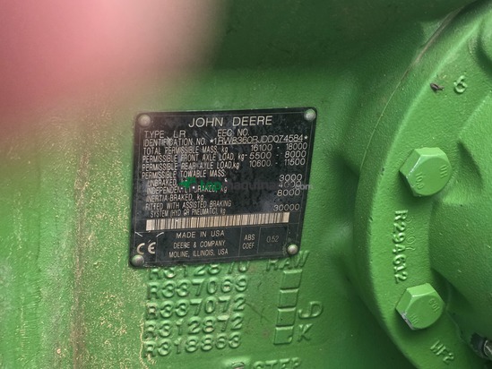 Tractor agrícola - John Deere - 8360 R