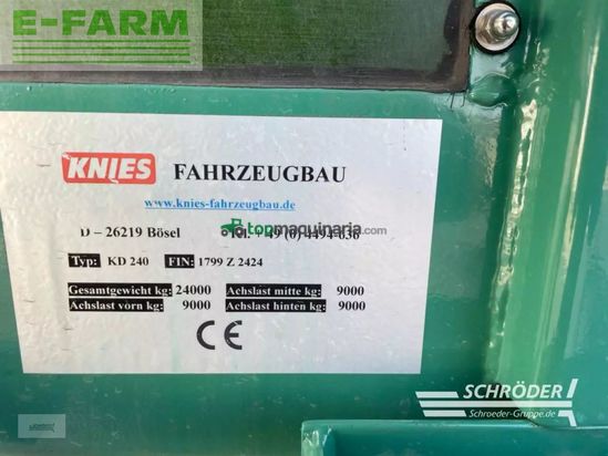 Remolqu agrícola - Knies - dreiseitenkipper - kd 240 | 24t | neu