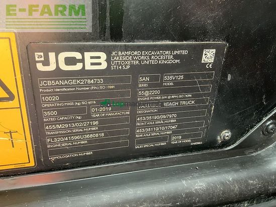 Telescopica - JCB - 535-125 hi viz telehandler (st24834)