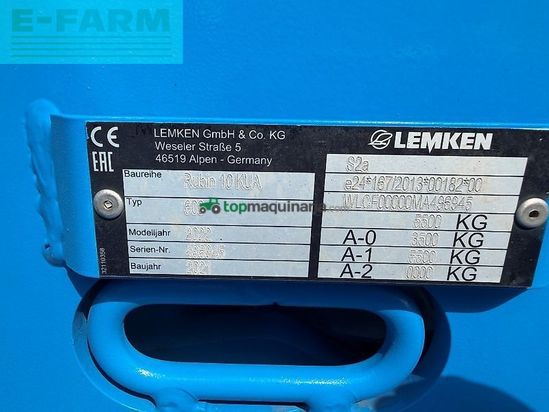 Grada de disco - Lemken - rubin 10/600 kua