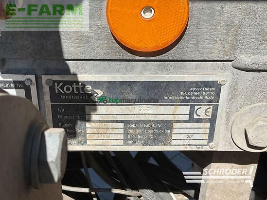 Cuba de purin - Kotte - vtr 23000 | 15m bomech