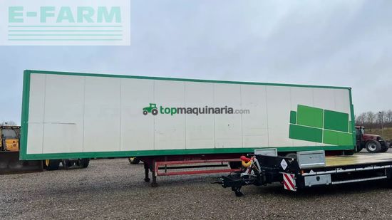 Remolqu agrícola -  - box trailer med læsserampe i bag