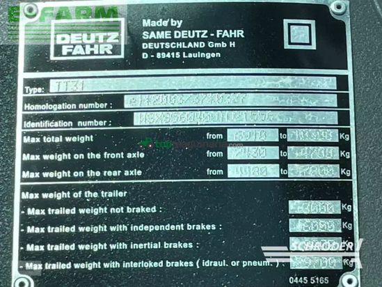 Tractor agrícola - Deutz-Fahr - agrotron m 620