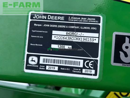 Tractor agrícola - John Deere - 6120m