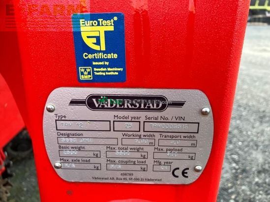 Sembradora monograno mecanica - Väderstad - tempo tpv 12 wsx + fh 2200