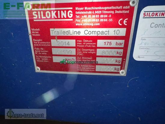 Remolqu esparcidor - Siloking - compact 10