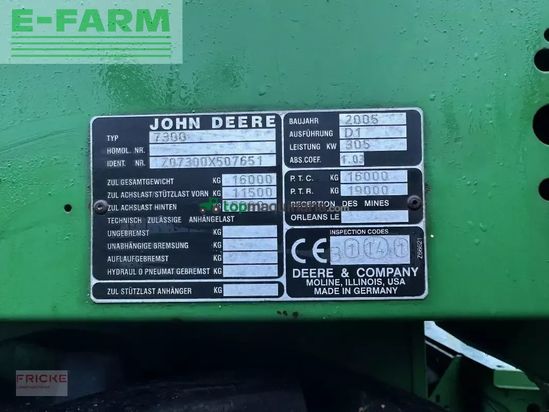 Cosechadora de Cereal - John Deere - 7300