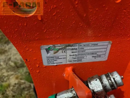Cultivador - Kubota - cd1501f