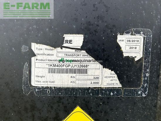 Cabezal - Kemper - 400f zusatzfahrwerk