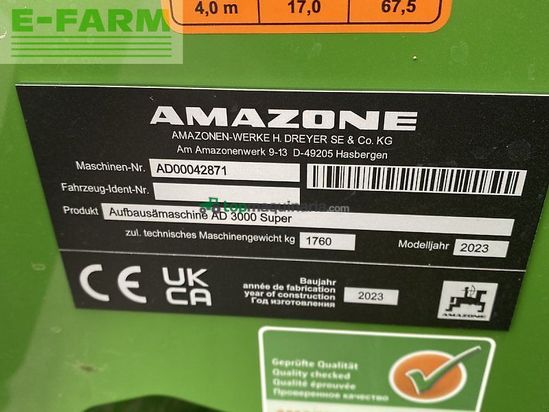 Sembradora - Amazone - ke 3002-190 / ad 3000 super
