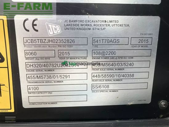 Telescopica - JCB - 541 - 70 agri super