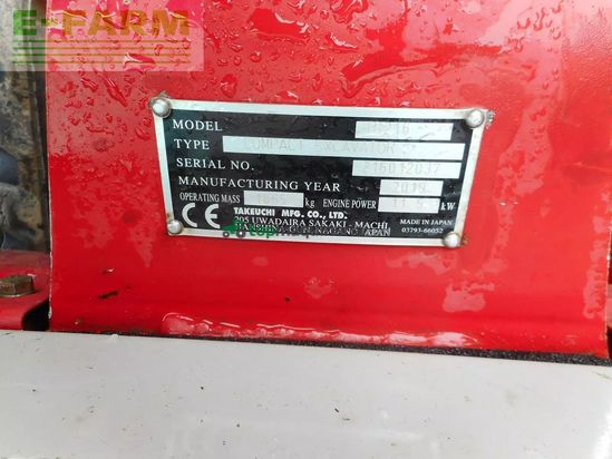 Excavadora - Takeuchi - tb 216 ( 1.865kg ) powertilt + 3 löffel