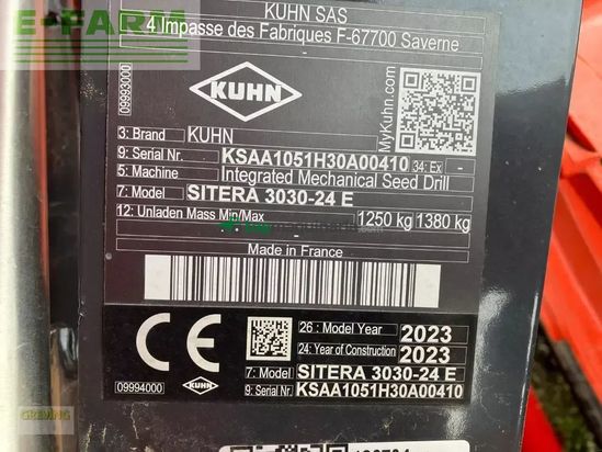 Combinado de siembra - Kuhn - sitera 3030-24 e + hr3030