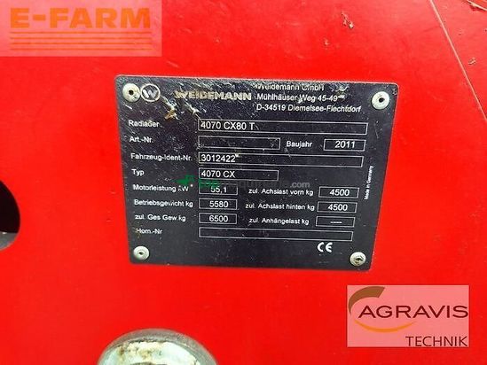 Minicargadora - Weidemann - 4070 cx 80