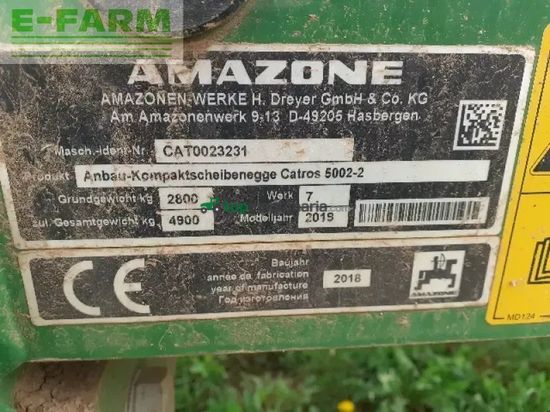 Cultivador - Amazone - catros 5002 ts