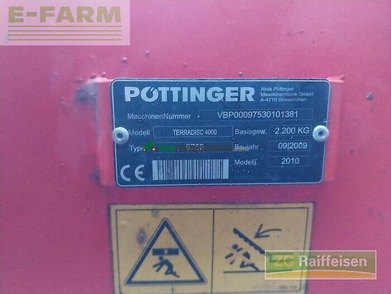 Grada de disco - Pöttinger - terradisc 4000k
